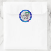 Rond Sticker de zone de conspiration (sombre) (Sac)