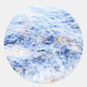 Rond Sticker d'eau bleu cool