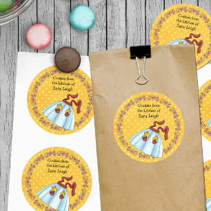 Rond Sticker d'échange de cookies d'apéro