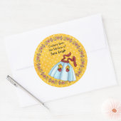 Rond Sticker d'échange de cookies d'apéro (Enveloppe)