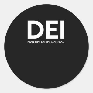 Rond Sticker Dei Diversity Equity Inclusion