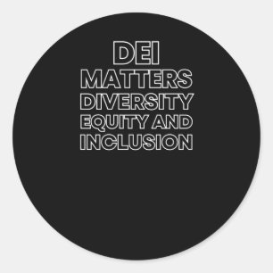 Rond Sticker Dei S Diversité Équité Et Inclusion