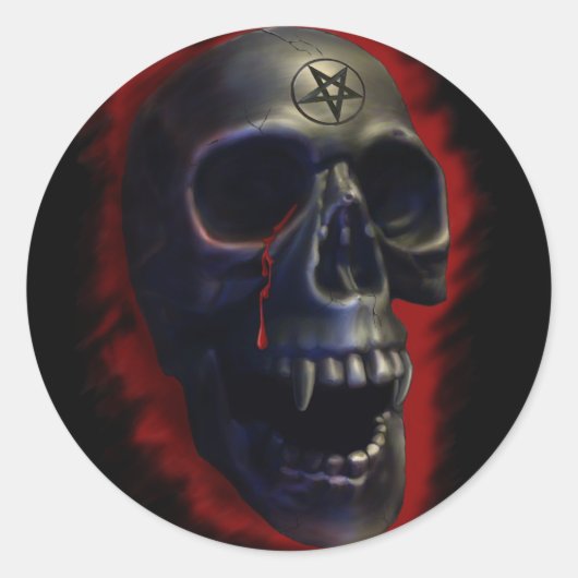 Rond Sticker Demon Skull 1 (Devant)