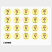 Rond Sticker d'enveloppe de joint de Pizza Supreme Comb (Feuille)