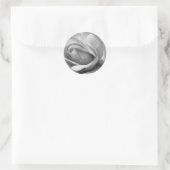 Rond Sticker d'enveloppe de Mariage Misty Grey (Sac)