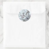Rond Sticker d'enveloppe Mariage cool Grey Peony (Sac)