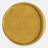 Rond Sticker D'Enveloppe Personnalisé Ressemble À Un Sc (Devant)