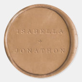 Rond Sticker D'Enveloppe Personnalisé Ressemble À Un Sc (Devant)