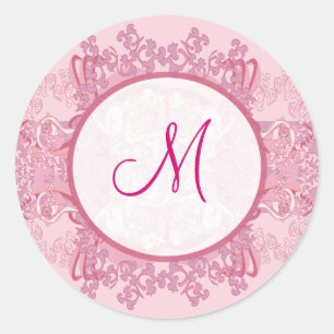 Rond Sticker d'enveloppes de 20 à 1,5 po rose/violet ch