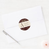 Rond Sticker Dernier de Personnaliser de chocolat et de (Enveloppe)