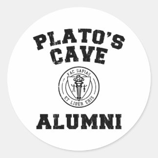 Rond Sticker des anciens de la grotte de Platon