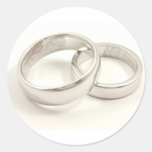 ROND STICKER DES ANNEAUX MARIAGES MATRIMONIAUX
