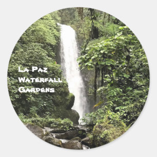 Rond Sticker des jardins de cascade de La Paz