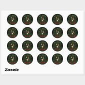 Rond Sticker devenez écolo Ou Mie (Feuille)