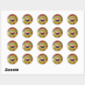 Rond Sticker d'expression en gras (Feuille)
