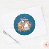 Rond Sticker d'Halloween Chipmunk (Enveloppe)