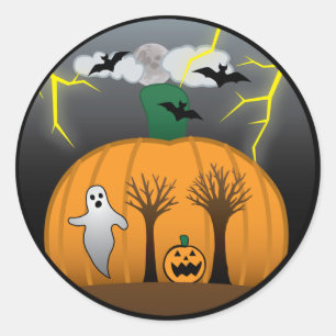 Rond Sticker d'Halloween de Mat