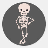 Rond Sticker d'Halloween moderne simple (Devant)