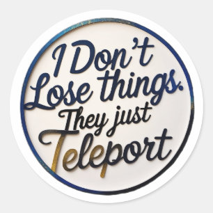 Rond Sticker DHD amusant - Pour les esprits Neurodiverg