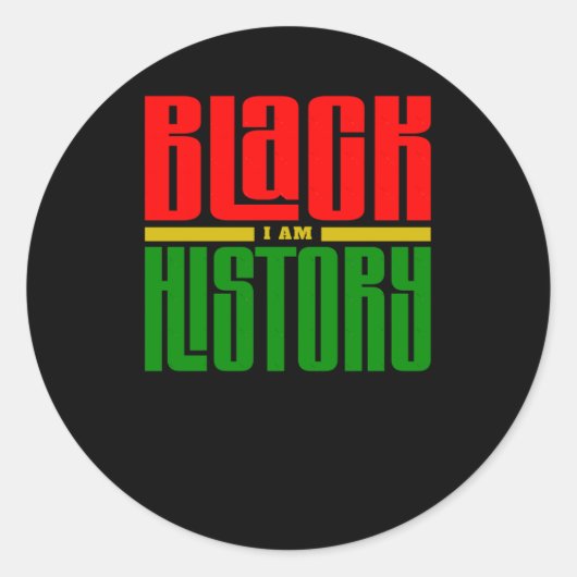 Rond Sticker d'histoire noire4 (Devant)