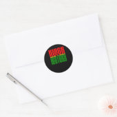 Rond Sticker d'histoire noire4 (Enveloppe)