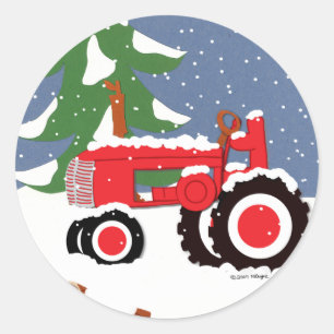 Rond Sticker d'hiver pour enveloppe de tracteur