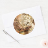 Rond Sticker Dia de los Muertos (Enveloppe)