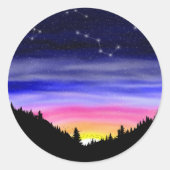 Rond Sticker Diamond Night Classic Round (Devant)