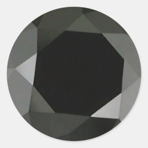 Rond Sticker Diamond noir