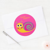 Rond Sticker d'identification de l'escargot (Enveloppe)