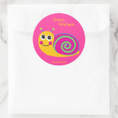 Rond Sticker d'identification de l'escargot (Sac)