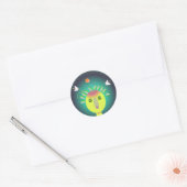 Rond Sticker DIEU FLOWER (Enveloppe)