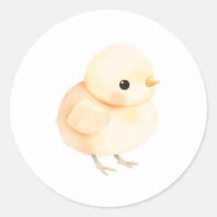 Rond Sticker d'illustration pour bébé doux