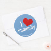 Rond Sticker d'immunité cardiaque (Enveloppe)