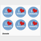 Rond Sticker d'immunité cardiaque (Feuille)