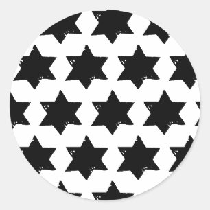 Rond Sticker d'impression de pommes de terre Star de No