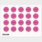 Rond Sticker d'impression Zebra (Feuille)