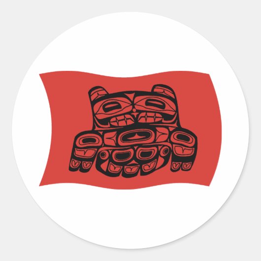Rond Sticker d'indicateur Skagit Tribe (Devant)