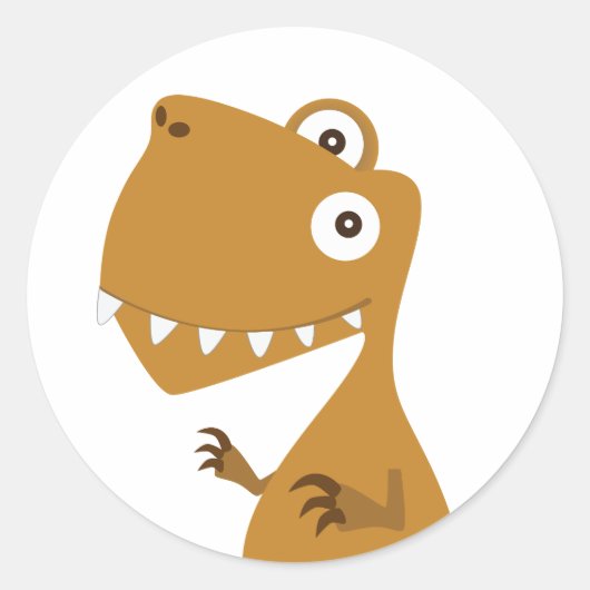 Rond Sticker Dinosaur Land (Devant)