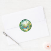 Rond Sticker Dinosaure Cute (Enveloppe)