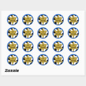 Rond Sticker d'insigne Lil Sheriff (Feuille)
