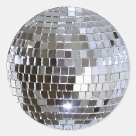 Rond Sticker Disco Ball 1 en miroir (Devant)