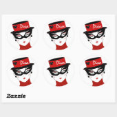 Rond Sticker "Diva I" (Feuille)