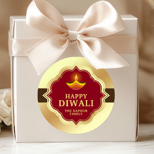Rond Sticker Diwali personnalisé