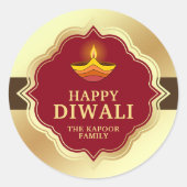 Rond Sticker Diwali personnalisé (Devant)