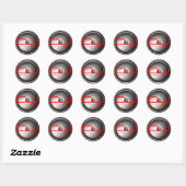 Rond Sticker DJ (Feuille)