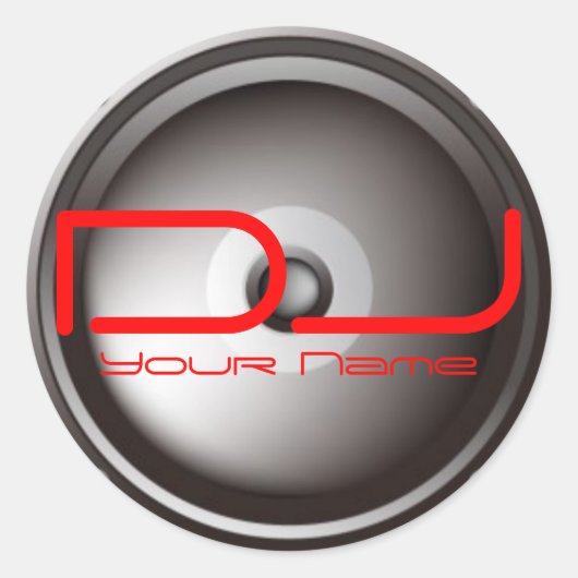 Rond Sticker DJ (Devant)