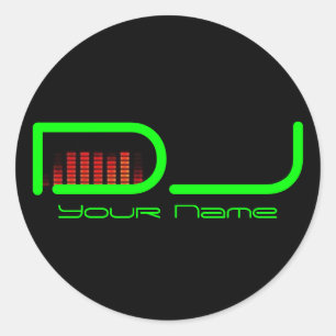 Rond Sticker DJ