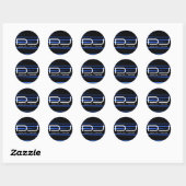 Rond Sticker DJ (Feuille)
