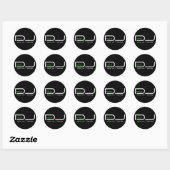 Rond Sticker DJ (Feuille)